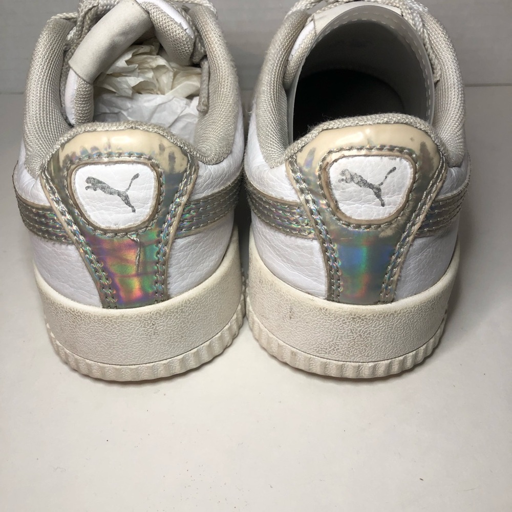 Puma White and Silver Sneakers - Picture 14 of 16